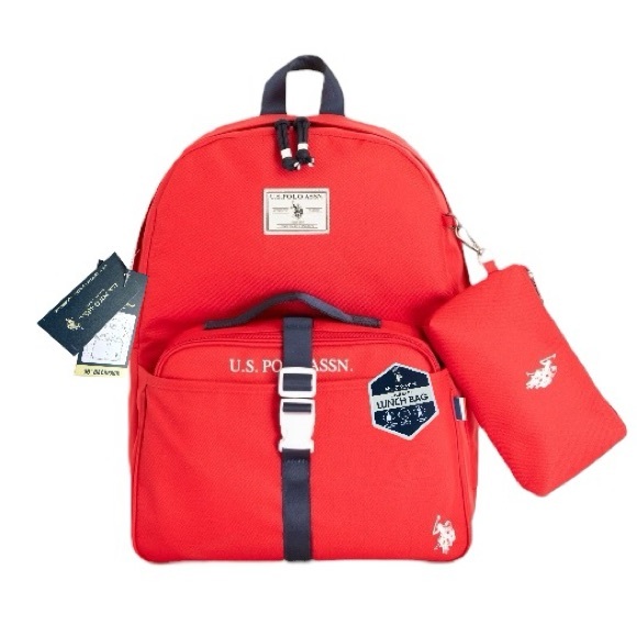 U.S. Polo Assn. Backpack, Lunch Tote and Pouch - Picture 7 of 9
